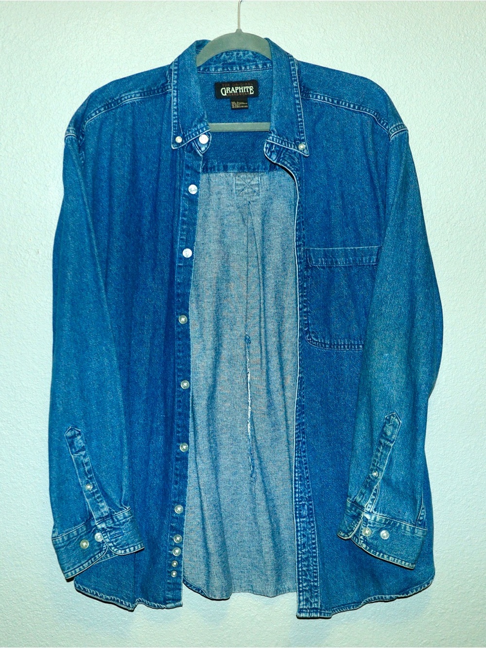 Men's Classic Blue Denim Jacket Shirt